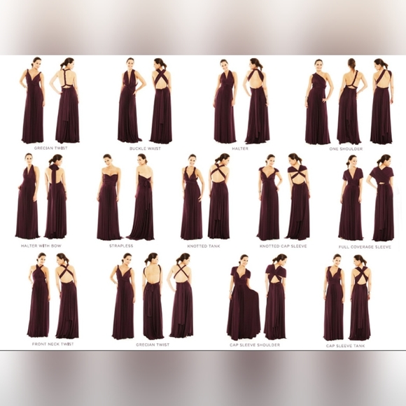 Twobirds Convertible Bridesmaid Dress Classic Ballgown - Picture 6 of 7